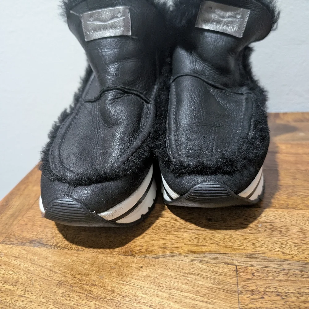 Viole Blanche BICE LEATHER BOOTS Mid-boots in black Nappa-effect Shearling  38/8